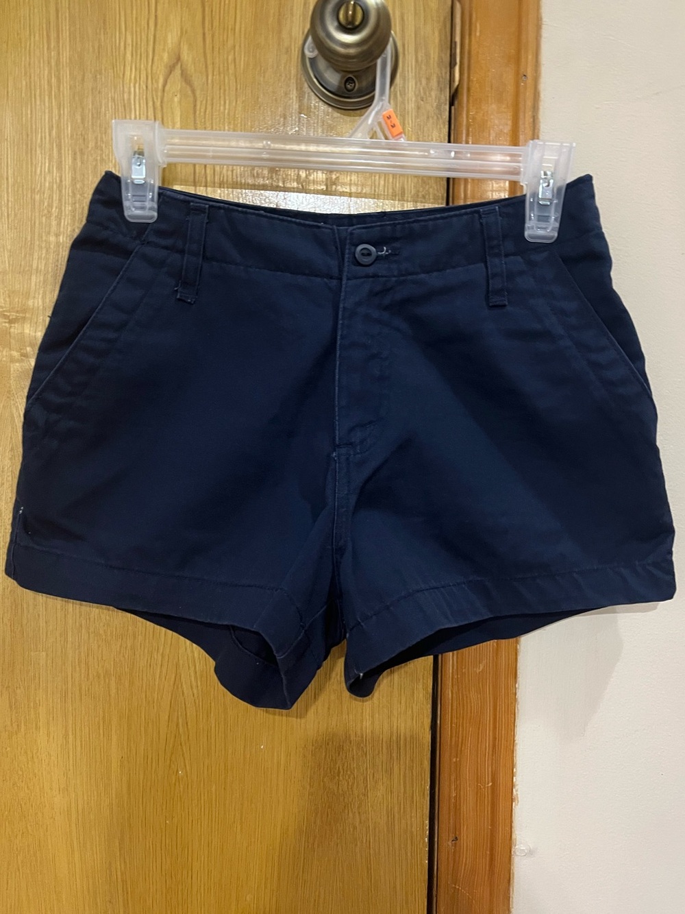 GUESS Vintage Classic Navy Blue Women's High Waisted Mini Shorts